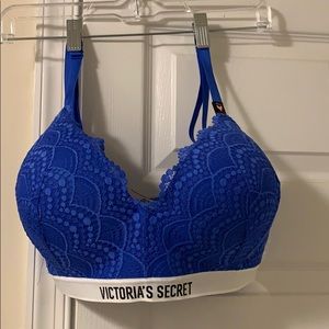 VS Blue Lace Bra